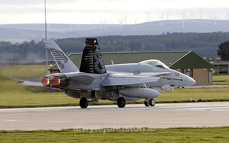 F-18 C 18 - RAF LOSSIEMOUTH VISIT NOV 2017