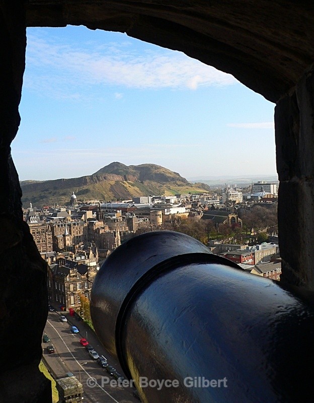 Gun-port, Edinburgh Castle, Scotland - Castles
