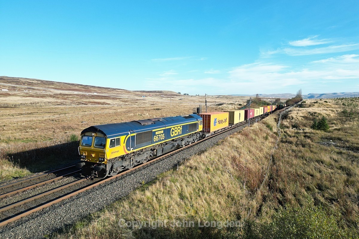 JL - 14.10.24 66705 4S57 Hams Hall - Mossend, Shap Wells - Latest shots