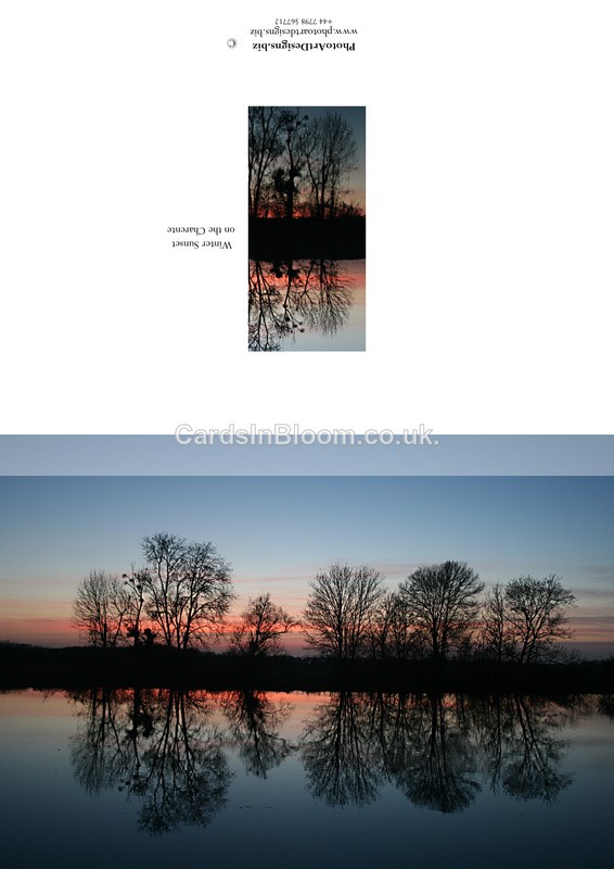 004 Charente Sunset - COUNTRYSIDE CARDS