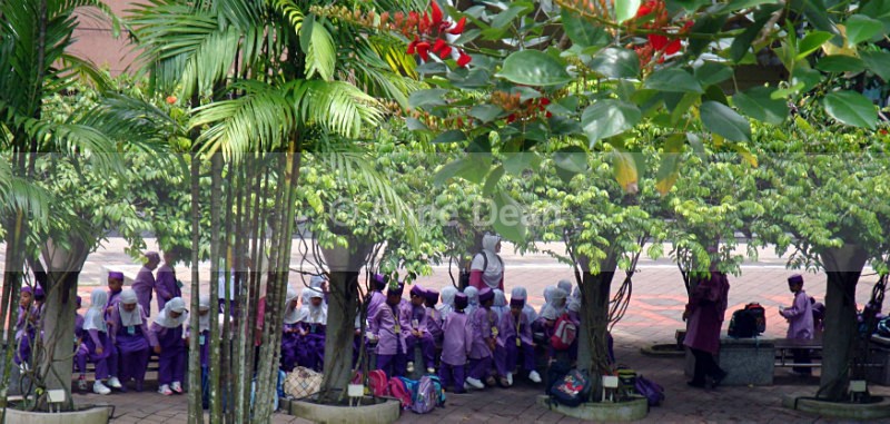 School party in downtown Kuala Lumpur - Malaysia and Borneo