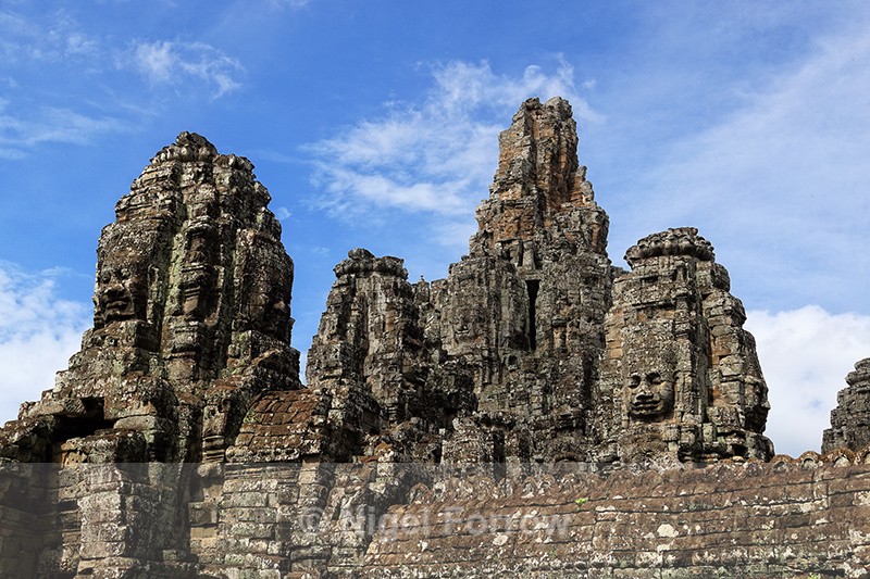 Towers at Bayon, Angkor Thom, Cambodia - Cambodia