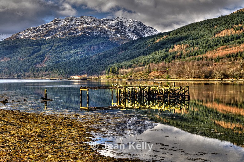 Old Pier, Loch Long, Arrochar - 3517_Painterly - HDR effects