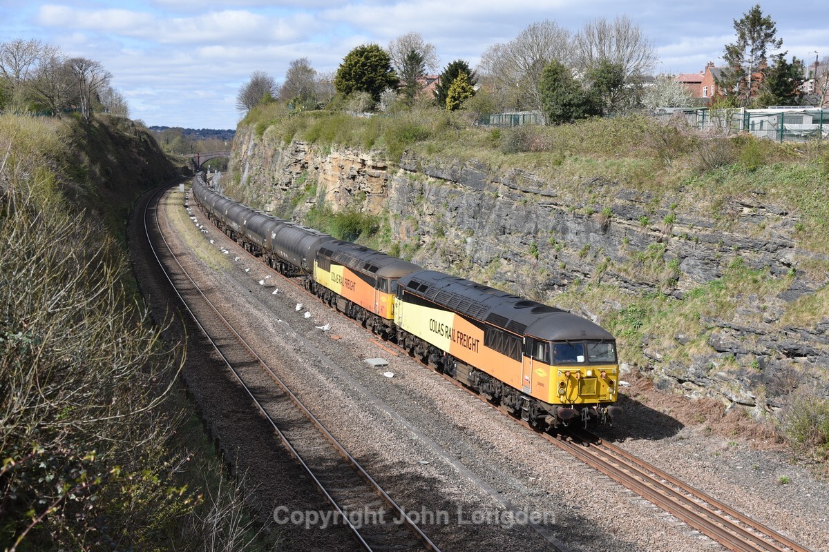 JL - 7.4.21 56090 & 56105 6E32 Preston - Lindsey, Horbury - Yorkshire