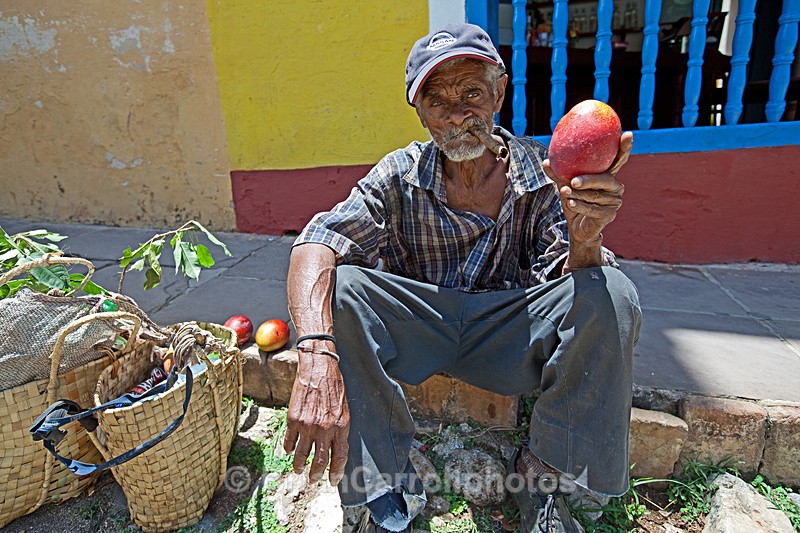 Mango seller Trinidad ,Southern Cuba - Cuba, Island Tour 2010