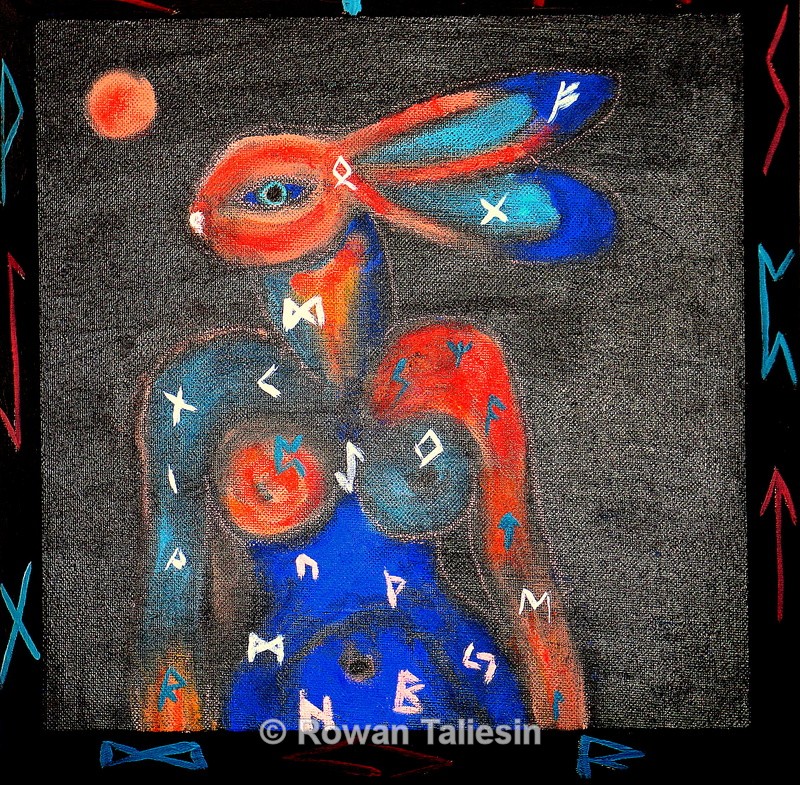 Rune Harewoman  © Rowan Taliesin 2010 - MYSTICAL AND MAGICAL GALLERY