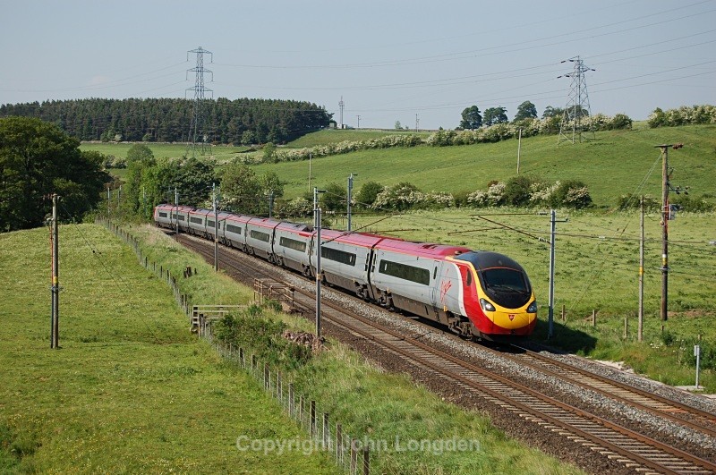 10.6.06 390004 Glasgow - Euston VT, Little Strickland - West Coast Main Line (north to south)