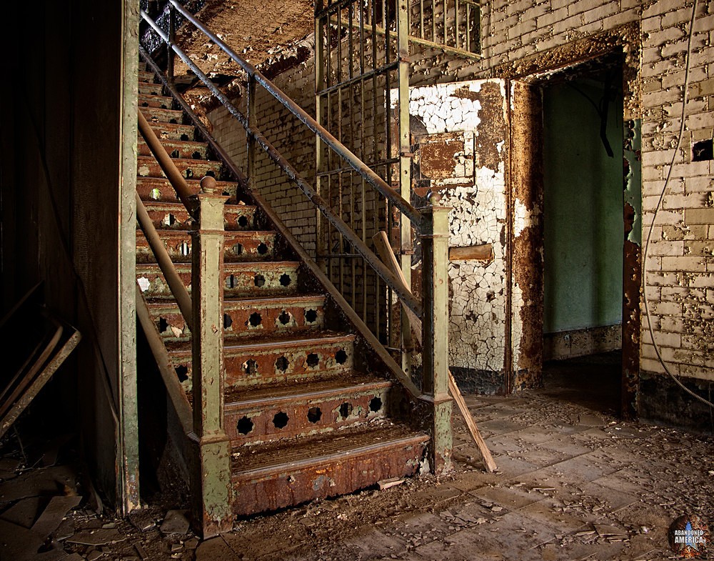 York County Prison (York, PA) | First Floor Main Stairwell - The York County Prison