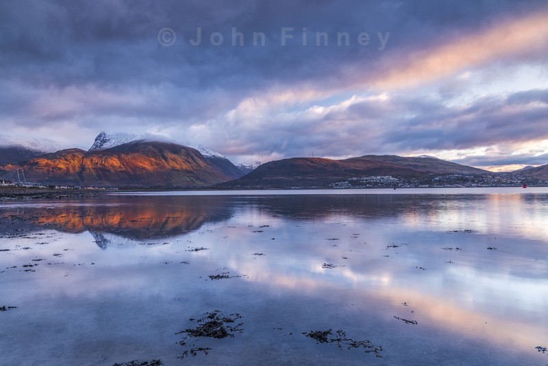 Ben Nevis from Loch Eil at sunset - Scotland (New images).