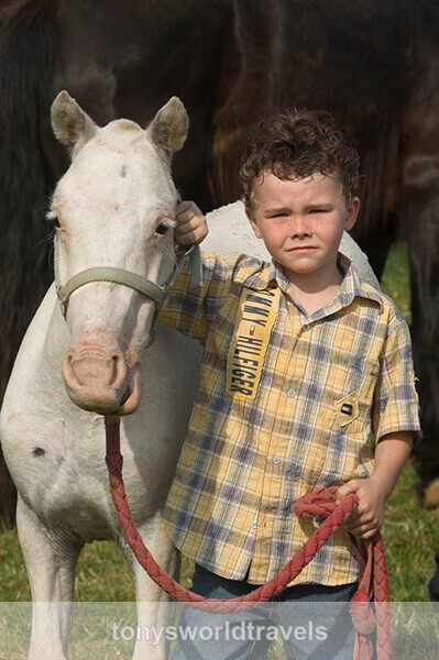 19, Young Boy with pony, Spancil Hill Horse fair, Co.Clare - Horse Fairs, Ireland