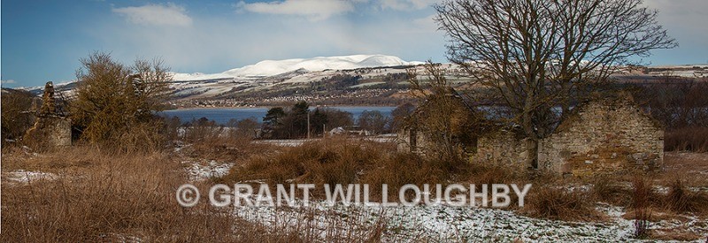 Dingwall and Ben Wyvis from Black Isle - Panorama