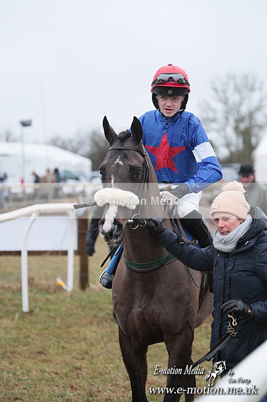 PtP 260125 28 - Cocklebarrow Point-to-Point racing with the Heythrop Hunt 26/01/25
