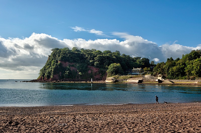 TS67 Clouds gather The Ness at Shaldon - Greetings Cards Teignmouth and Shaldon