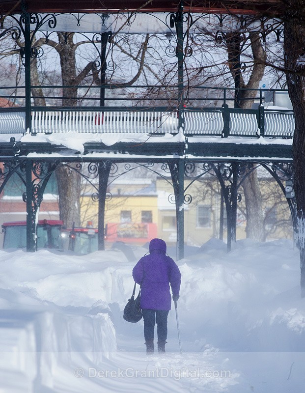 King's Square Saint John NB Blizzard February 2015
