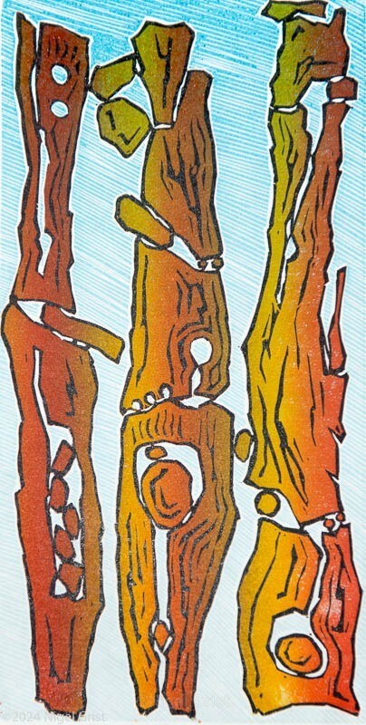  - Linocut