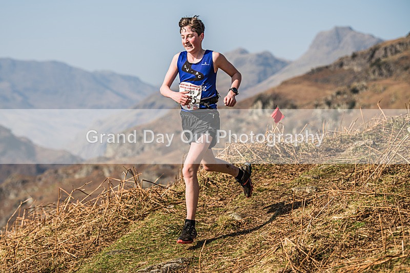 Elterwater-359 - Kendal Winter League Elterwater Under 15/17 Fell Races Sunday 9th March 2025