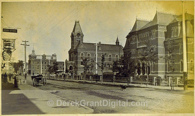 Queen Street, Fredericton New Brunswick Lottimer's Shoes Burkhardt - Historic New Brunswick