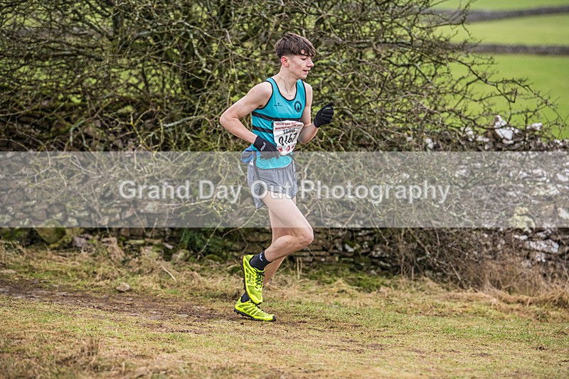 Cunswick U15  U17-19 - Kendal Winter League Cunswick Scar Junior Under 15 & 17 Fell Races Sunday 26th January 2025