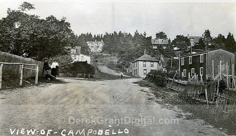 Campobello Island Street View 1900s New Brunswick Canada