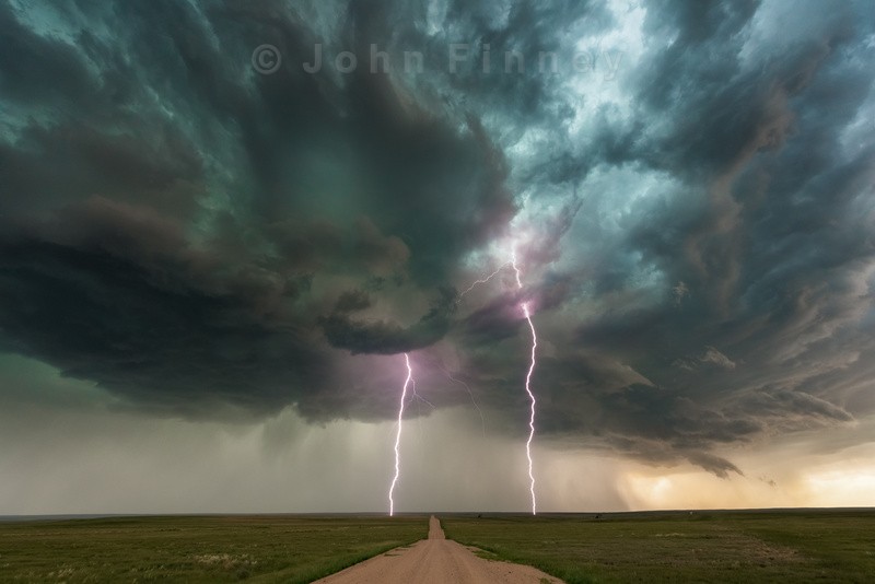 Forked Lightning Supercell, Colorado High Prairie - Weather photography