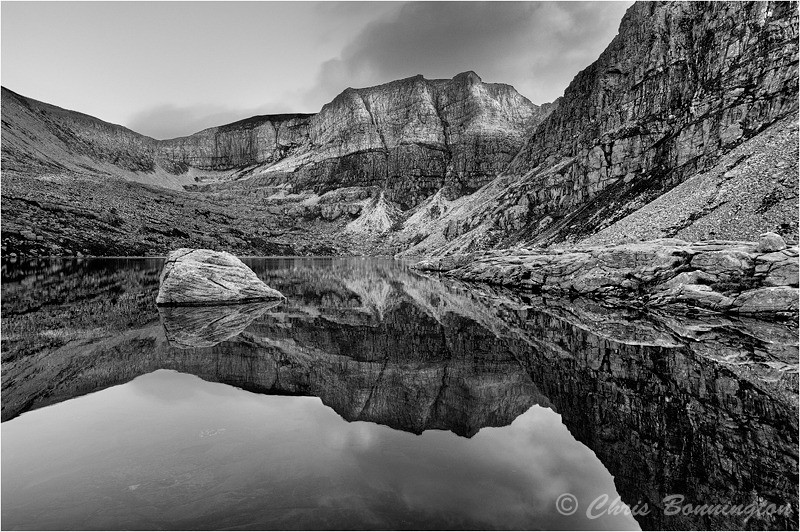 Triple Buttress reflection - Beinn Eighe - Landscapes - Mono