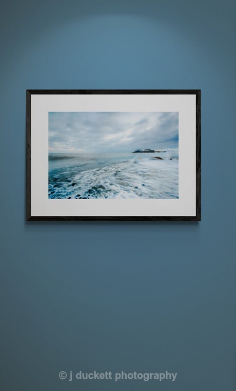 Pier in Rolling Waves
