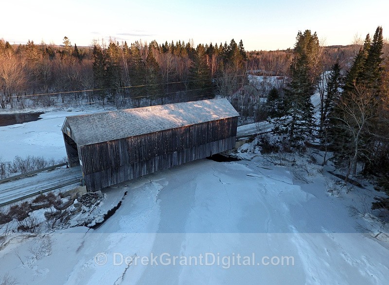 Digdeguash #6 Covered Bridge Dumbarton 1928 - Covered Bridges of New Brunswick