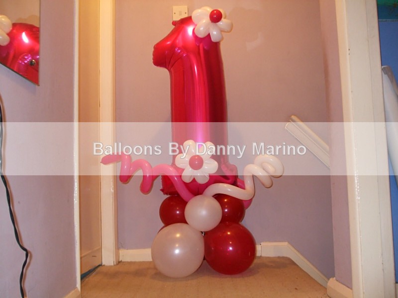 Number stand ups - Birthday Balloons