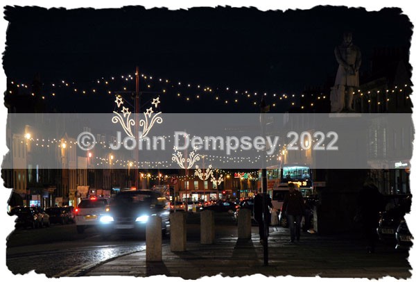 Looking North Along the High S - Christmas in Montrose