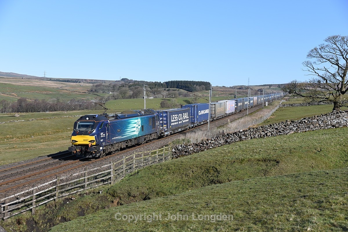 JL - 5.5.21 88007 4M27 Mossend - Daventry, Salterwath - West Coast Main Line (north to south)