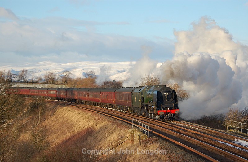 JL 31.1.15 46233 Duchess of Suth, Carlisle - Euston Winter CME Ormside - Gallansay