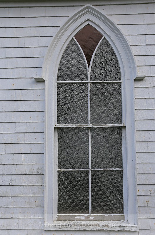St. Andrews Stained Glass Window - French Village New Brunswick Canada