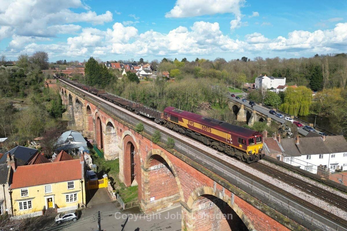 JL - 30.3.24 66076 6D05 Lackenby - Scunthorpe, Yarm - Teesside (west to east)