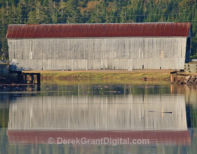 Tynmouth Creek Covered Bridge Macro - Covered Bridges of New Brunswick