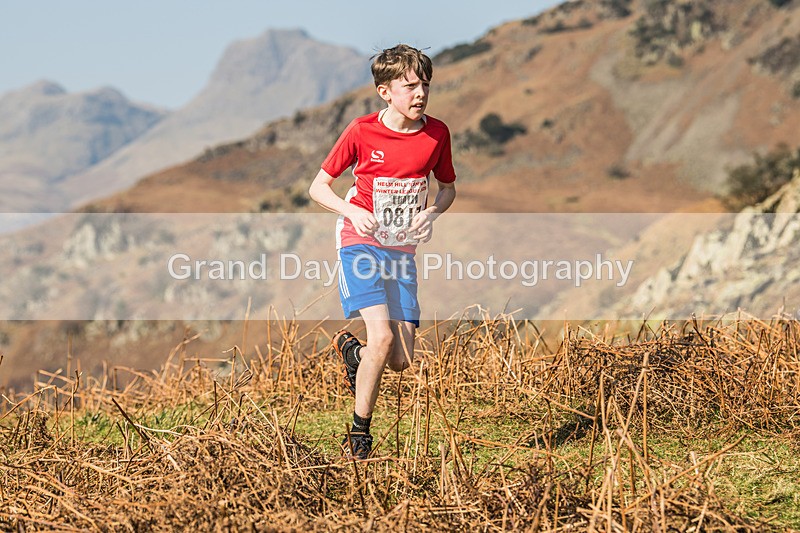 Elterwater-36 - Kendal Winter League Elterwater Under 13 Fell Race Sunday 9th March 2025