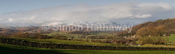 The Coniston Fells - View over Crake Valley - English Lake District Panoramas