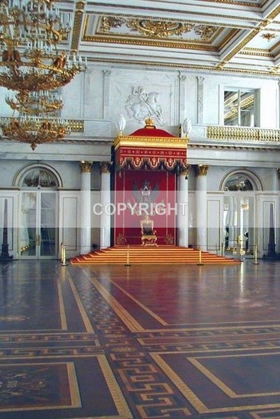 (R-117)   Russian Throne Room - Russian Royals