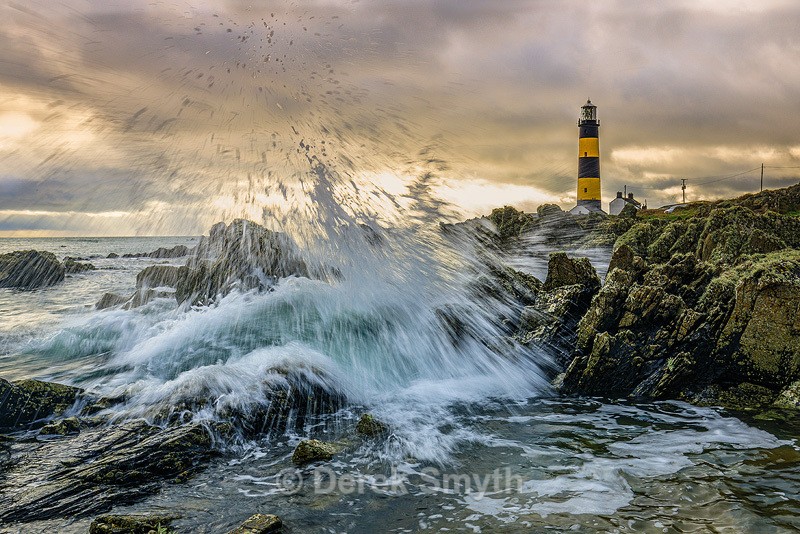 Breaking Waves At St John's Point Lighthouse