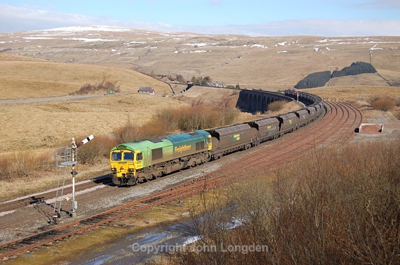 11.3.10 66522 6Z73 Killoch - Drax, Garsdale - Garsdale - 'Chicken Shed'