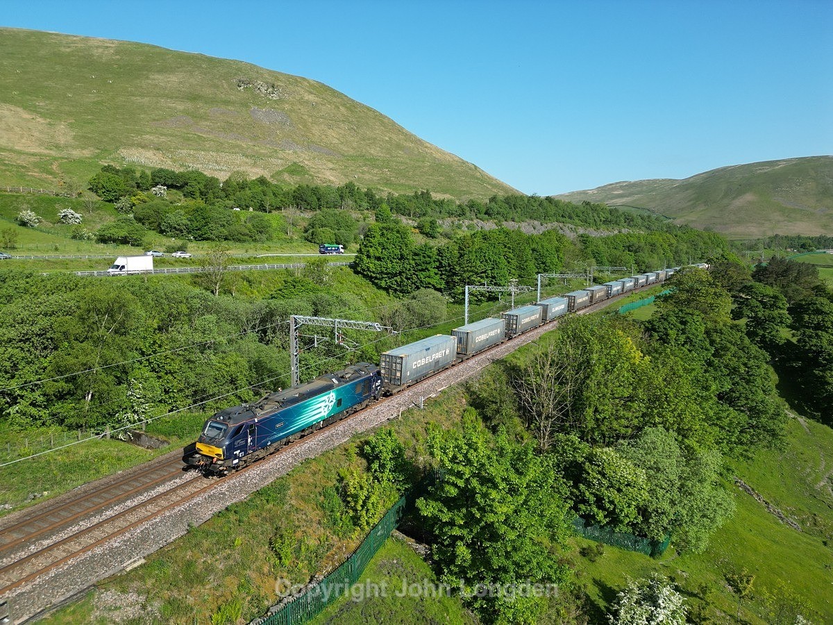 JL - 26.5.23 88005 4M27 Mossend - Daventry, Low Borrowbridge - West Coast Main Line (north to south)