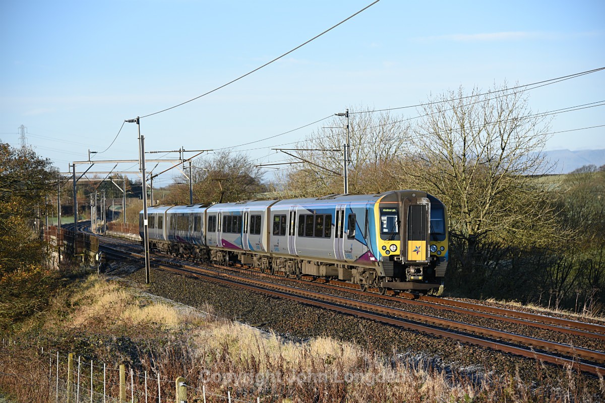 JL - 8.11.17 350409 1S38 07:29 Man Airport - Edinburgh, Docker - West Coast Main Line (north to south)