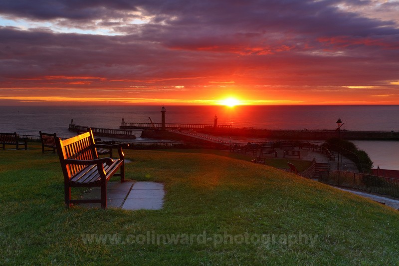Sunrise at Whitby.    ref4283 - North Yorkshire and Cleveland