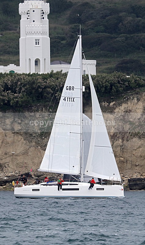 210703 SUNSAIL 4111 GBR4111X 5T7A9912 - ROUND THE ISLAND RACE 2021