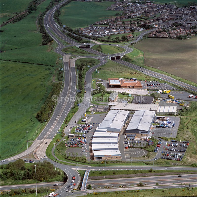 A00455D Halbeath Junction M90 Fife in 2003 - Settlements, infrastructure and attractions