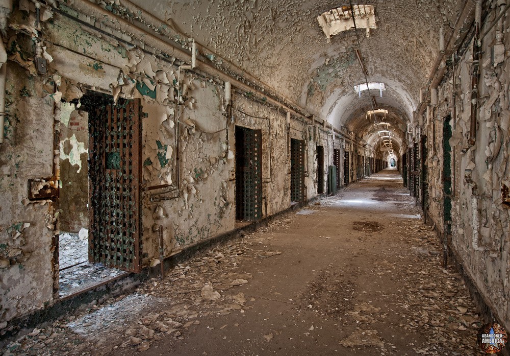 Cellblock hallway, Holmesburg Prison, Philadelphia PA | Abandoned America by Matthew Christopher