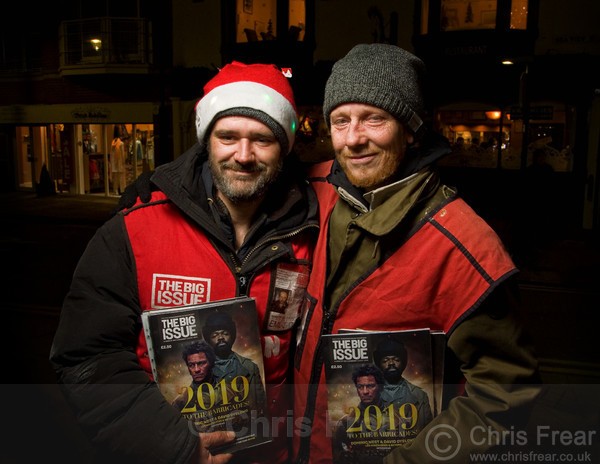 Big Issue seller's Ben & Darren - People Portraits