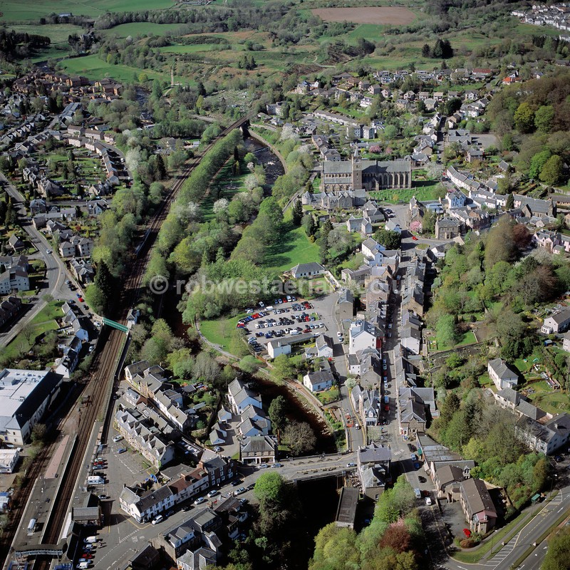 aerial pictures of Scottish rural villages tourist attractions of Scotland