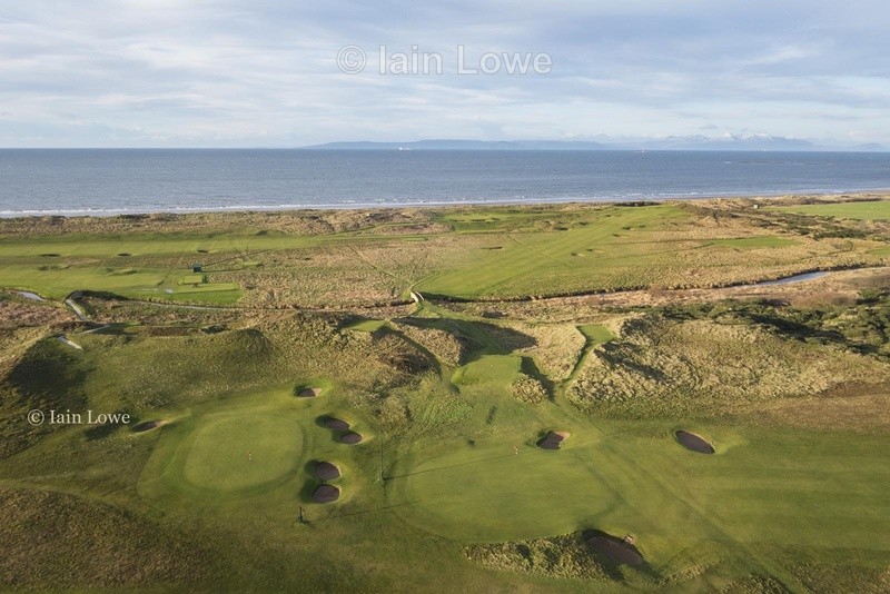 3rd and 9th greens - Prestwick Golf Links