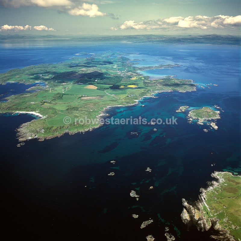 aerial pictures of Scotland west coast Islands of Gigha