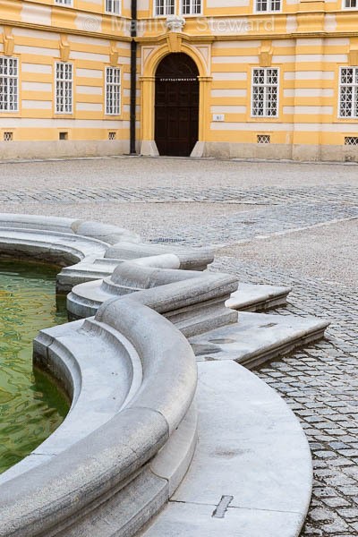 Melk Abbey courtyard - Budapest to Amsterdam